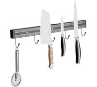 APS 88912 Support de couteau magnétique avec 2 supports magnétiques et crochets, 60 cm