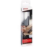 Porte-mine EDDING 8880 aluminium mécanisme poussoir taille-mine intégré 2,8 mm Blanc Blanc (fût) avec lettrage noir, insert métal/gris