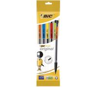Porte-mine HB 0 7 mm - BIC - Lot de 5 - Matic Classic - Mine HB - Pointe fine 0 7 mm - Corps transparent noir