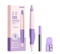 Porte-mines automatique avec boîte de recharges de 2,0 mm et taille-crayon ergonomique pour étudiants et enfants