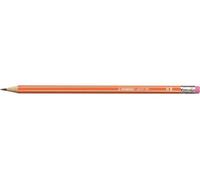Porte-mines avec gomme - STABILO porte-mines 160 en orange - porte-mines simple - dureté HB