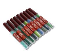 Porte-mines Colorés de 2,0 Mm, Noyau de Dessin Durable pour la Conception Technique D'anime, 8 Pièces Bleu Lac, Vert foncé, Vert émeraude, Clair