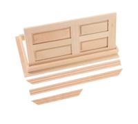 Porte Miniature Bois Non Peint pour Maison de Poupées Accessoire de Décoration Intérieure DIY de Porte Réaliste pour Éducation et Jeux de Rôle Accessoire Indispensable pour