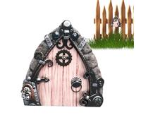 Porte miniature, porte de fée,Mini porte de fée elfe | Porte de de jardin | portes d'art de jardin de en bois pour la décoration de cour de de maison de d'arbre