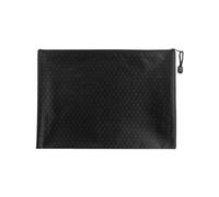 Porte-monnaie 1 pièce, sac bancaire A5, porte-documents zippé, sac de rangement pour billets, sac à billets, parfait à emporter (noir)