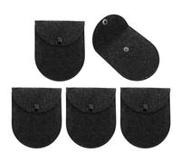 Porte-Monnaie | 5 Pièces Pochette de Rangement en Feutre | Portefeuille Compact à Fermeture Snap, Organisateur Imperméable pour Cosmétiques, Bijoux, Barrettes et Accessoires