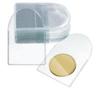 Porte-monnaie À Poche Unique 50 Pièces Protecteurs De Retournement De Poche Individuels De 2 Pouces Ensemble De Pochettes Transparentes Pochettes Transparentes Pour Pièces De Monnaie