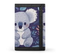 Porte-monnaie à trois volets avec 8 emplacements pour cartes de crédit et porte-cartes Motif musée du Louvre à Paris, Joli koala, Taille unique, Moderne