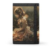 Porte-monnaie à trois volets avec 8 emplacements pour cartes de crédit et porte-cartes Motif musée du Louvre à Paris, Une belle fée, Taille unique, Moderne