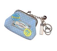 Porte-Monnaie Aspect Toile avec Cadre à Fermoir structuré, Blue | Accessoire compact pour les essentiels de trajet, le rangement du fourre-tout, une utilisation quotidienne