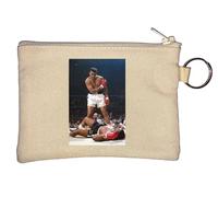 Porte-monnaie avec affiche de boxe Knockout Beige