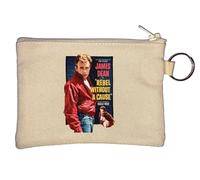 Porte-monnaie avec affiche du film célèbre Guy Rebel Acteur Star Beige