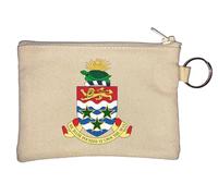 Porte-monnaie avec blason des îles Caïmans Beige