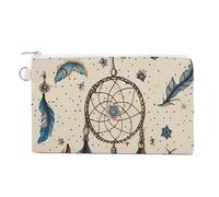 Porte-monnaie avec fermeture éclair, attrape-rêves et lune, petit sac à cosmétiques, portefeuille portable, organisateur d'accessoires, style, taille unique, moderne, Style :, Taille unique, Moderne