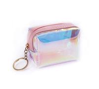 Porte-monnaie avec fermeture éclair pour fille - Rose - 8,8 x 6,7 cm