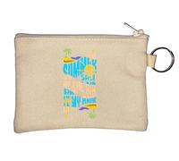 Porte-monnaie avec inscription « Summer Salt in The Air Sand in My Hair » - Beige