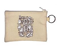 Porte-monnaie avec inscription « Tools Robot Mechanic Tool Master I Am Engineer » - Beige