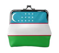 Porte-monnaie avec motif drapeau de la République d'Ouzbékistan - Petite pochette pour femme - Porte-monnaie - Porte-monnaie pour cartes de crédit
