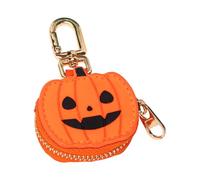 Porte-monnaie avec porte-cartes en toile d'araignée citrouille pour sac à dos, porte-clés à fermeture éclair, porte-monnaie de petite taille, citrouille, Beauté de masse