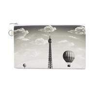 Porte-monnaie avec porte-clés - Tour de Paris - Joli porte-monnaie portable avec fermeture éclair pour homme et femme - Style - Taille unique - Motif floral, Style :, Taille unique, Motif floral