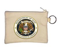 Porte-monnaie avec sceau militaire du gouvernement des États-Unis Beige