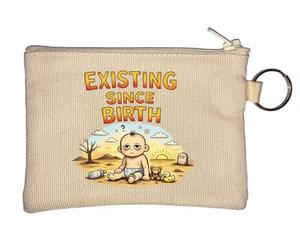 Porte-monnaie bébé existentiel dans un paysage sauvage Beige