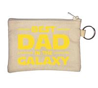 Porte-monnaie Best Dad in The Galaxy Beige
