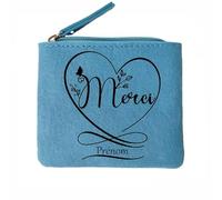 Porte Monnaie Bleu Motif Cadeau pour dire Merci Personnalisable