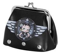 Betty Boop Motor Love-Porte-Monnaie Clic Clac, Noir, 10 x 7 cm