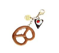 Porte-monnaie bretzel au chocolat avec pendentif de sac à main de dessin animé pour les personnes et les étudiants élégants, Tel que montré