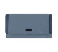 Porte-monnaie Bugatti Sina en Cuir 18.5 cm - Protection RFID - Bleu denim