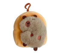 Porte-monnaie Capybara - Porte-clés Capybara en peluche, Petit portefeuille, Porte-clés doux | Porte-clés, Porte-clés, Sac en peluche douce en forme d'animal pour Noël, anniversaire, b, Voir