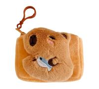 Porte-monnaie Capybara pour porte-clés,porte-clés porte-monnaie Capybara,Sac décontracté en peluche Capybara | Mignon drôle Capybara en peluche Animal sac décontracté petit portefeuille pendentif sang