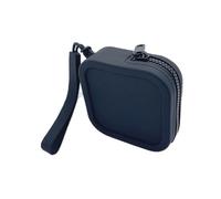 Porte-monnaie carré en silicone, petit sac pour articles, sac à cosmétiques, sac de rangement pour câble de données pour femmes, Noir , Taille unique