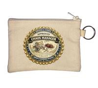 Porte-monnaie certifié Chaos Management Division - Beige