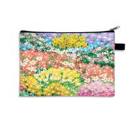 Porte Monnaie Champs De Fleurs Petite Trousse Maquillage Trousse Maquillage Femme De Voyage pour Femme Portable Trousse De Maquillage Cosmétique Organiseur,Trousse De Toilette Fille