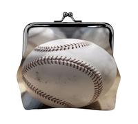 Porte-monnaie compact pour femme avec serrure imperméable Motif baseball Gris, Noir , Taille unique, Sac à dos décontracté