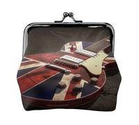 Porte-monnaie compact pour femme Motif drapeau britannique avec serrure Étanche Cadeau de voyage, Noir , Taille unique, Sac à dos décontracté
