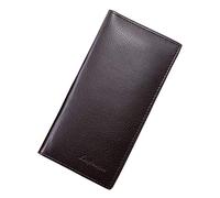 Porte-monnaie concis pour hommes Porte-cartes en cuir énorme capacité C Portefeuille Note 9 Étui pour téléphone portable (C, taille unique)