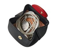 Porte-monnaie - Cuir artificiel 8x8x3,5 cm | Mini portefeuille avec design en forme de cœur, clés, rouge à lèvres, cartes, billets, portefeuille compact | Accessoire pour sac de voyage quotidi, Noir
