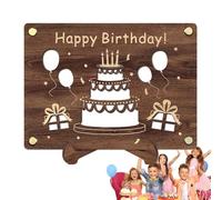 Porte-Monnaie d'anniversaire pour espèces, Porte-Monnaie en Bois Anniversaire | Porte-Monnaie en Bois pour Carte de paiement | Porte-Carte d'anniversaire en Bois Anniversaire pour garçons, Filles,