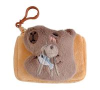 Porte-Monnaie Dauphin - Pochette pour pièces de Monnaie Capybara, Mignon et drôle en Peluche Douce Capybara | Petit Sac à Monnaie en Forme d'animal élégant, Sac décontracté en Peluche Capybara, Sac à