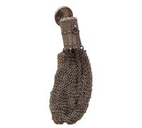 Porte-monnaie de collection antique - Porte-monnaie rétro médiéval | Porte-monnaie double en maille vintage, porte-monnaie double maille fait à la main, familles.