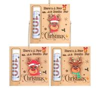 Porte-monnaie De Noël, Avec Design En Bois, 3 Pièces, De N-oël Ludique, Décoration De Noël, Charmante Esthétique De Vacances, Pour De Âges