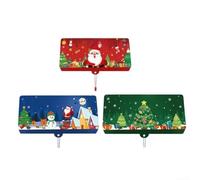 Porte-monnaie de Noël avec pompon et 10 emplacements pour cartes, fabriqué à partir de papier spécial pour organiser les cartes de vacances et les billets d'un dollar (bleu)