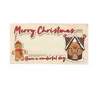 Porte-Monnaie de Noël, détenteurs d'argent de Vacances pour l'argent | Décorations de Noël Porte-Monnaie en Bois | Décorations Mignonnes de Porte-Monnaie de 7 X 3,5 Pouces pour Maman, Papa, Amis