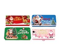 Porte-monnaie de Noël, livret d'enveloppes du Père Noël, porte-cartes festif avec 10 emplacements, organisateur de cadeaux de vacances pour hommes, femmes, fête d'anniversaire en famille, évé