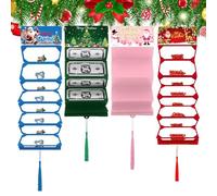 Porte-Monnaie De Noël Pour Argent Liquide - Enveloppes Bonhommes De Neige Père Noël - Organisateur Porte-Argent Pour Fête,Pour Hommes Femmes Adolescents Filles Famille Anniversaire Fête Bureau Maison