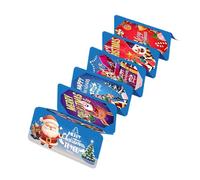 Porte-monnaie de Noël pour argent liquide | Livre festif à 10 compartiments pour chaussettes de Noël | Enveloppe d'argent de vacances avec pompons | Pour la Saint-Valentin, un anniversaire, un