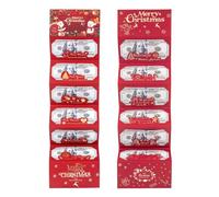 Porte-monnaie de Noël pour carte cadeau, argent de Noël ou carte cadeau avec 6 emplacements, porte-cartes de Noël surprise pour fournitures de Noël, organisateur de cadeaux festifs pour la famille